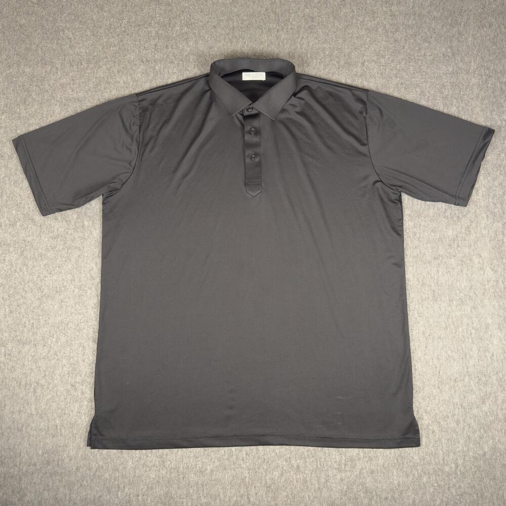 Collars & Co Polo Shirt Mens XL Gray Featherweight Solid Lightweight Jersey